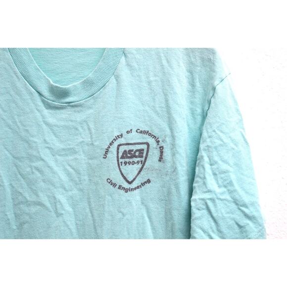 Vintage University of California Davis Civil Engineering T Shirt Medium - Picture 4 of 7